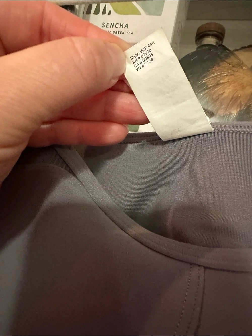 Cute ALO Yoga Alosoft Head Start Bra Sz Small perfect Athleisure Yoga Color Fog